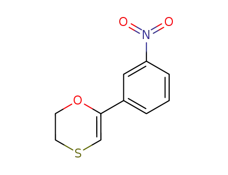 Molecular Structure of 61379-00-8 (1,4-Oxathiin, 2,3-dihydro-6-(3-nitrophenyl)-)