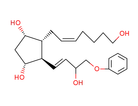 Molecular Structure of 61409-50-5 (1,3-Cyclopentanediol,
4-(7-hydroxy-2-heptenyl)-5-(3-hydroxy-4-phenoxy-1-butenyl)-)