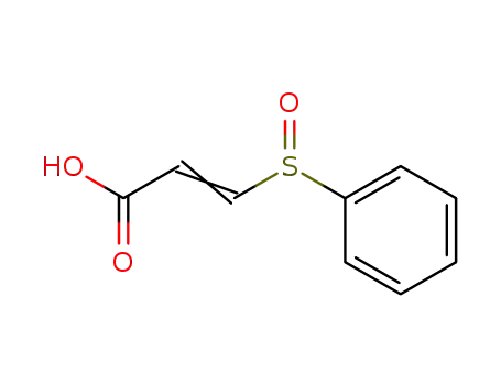 Molecular Structure of 63068-29-1 (2-Propenoic acid, 3-(phenylsulfinyl)-)