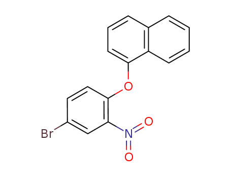 Molecular Structure of 65457-05-8 (Naphthalene, 1-(4-bromo-2-nitrophenoxy)-)
