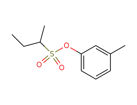 Molecular Structure of 63291-07-6 (2-Butanesulfonic acid, 3-methylphenyl ester)