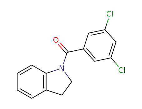 Molecular Structure of 61589-16-0 (1H-Indole, 1-(3,5-dichlorobenzoyl)-2,3-dihydro-)