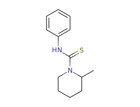 Molecular Structure of 24060-73-9 (1-Piperidinecarbothioamide, 2-methyl-N-phenyl-)