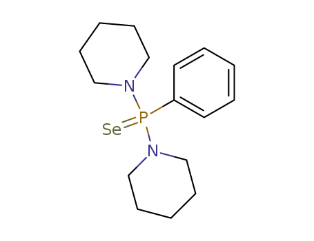 Molecular Structure of 68541-89-9 (Piperidine,1,1'-(phenylphosphinoselenoylidene)bis- (9CI))