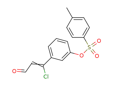 Molecular Structure of 61921-12-8 (2-Propenal, 3-chloro-3-[3-[[(4-methylphenyl)sulfonyl]oxy]phenyl]-)