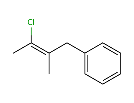 Molecular Structure of 62082-63-7 (Benzene, (3-chloro-2-methyl-2-butenyl)-, (Z)-)