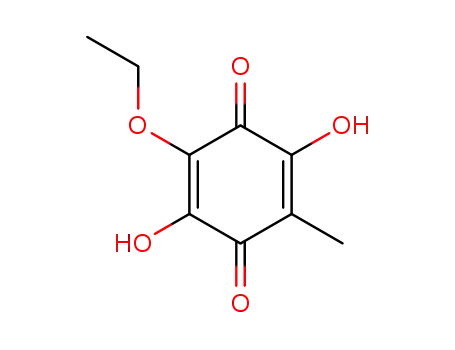 Molecular Structure of 71376-44-8 (2-ethoxy-3,6-dihydroxy-5-methylcyclohexa-2,5-diene-1,4-dione)