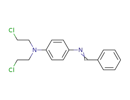 Molecular Structure of 41648-19-5 (1,4-Benzenediamine, N,N-bis (2-chloroethyl)-N-(phenylmethylene)-)