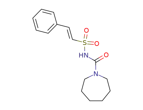 Molecular Structure of 61298-72-4 (1H-Azepine-1-carboxamide, hexahydro-N-[(2-phenylethenyl)sulfonyl]-)