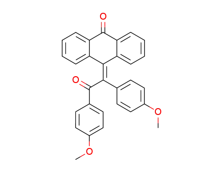 Molecular Structure of 63370-49-0 (9(10H)-Anthracenone, 10-[bis(4-methoxyphenyl)oxoethylidene]-)