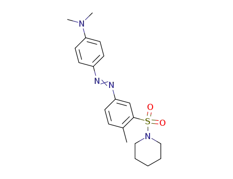 Molecular Structure of 59528-22-2 (Piperidine,
1-[[5-[[4-(dimethylamino)phenyl]azo]-2-methylphenyl]sulfonyl]-)