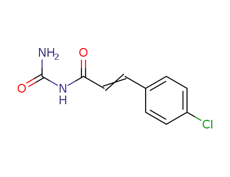 Molecular Structure of 62879-65-6 (2-Propenamide, N-(aminocarbonyl)-3-(4-chlorophenyl)-)