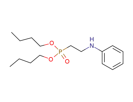 Molecular Structure of 70448-93-0 (Phosphonic acid, [2-(phenylamino)ethyl]-, dibutyl ester)