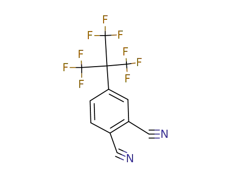 Molecular Structure of 65653-86-3 (1,2-Benzenedicarbonitrile,
4-[2,2,2-trifluoro-1,1-bis(trifluoromethyl)ethyl]-)