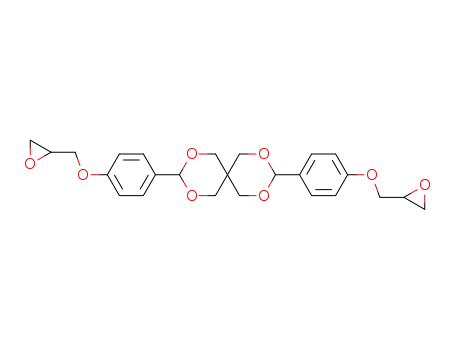 Molecular Structure of 15403-40-4 (2,4,8,10-Tetraoxaspiro[5.5]undecane,
3,9-bis[4-(oxiranylmethoxy)phenyl]-)