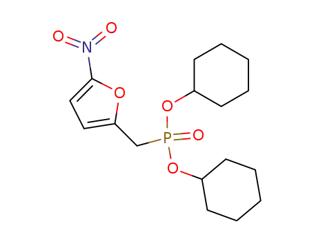 Molecular Structure of 61736-87-6 (Phosphonic acid, [(5-nitro-2-furanyl)methyl]-, dicyclohexyl ester)