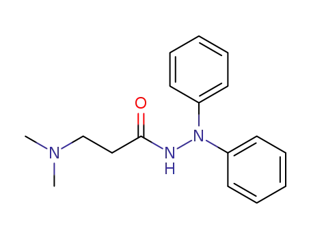 Molecular Structure of 61299-16-9 (b-Alanine, N,N-dimethyl-, 2,2-diphenylhydrazide)
