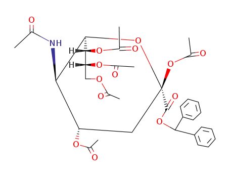 2,4,7,8,9-Penta-O-acetyl-N-acetylneuramsaeure-benzhydrilester