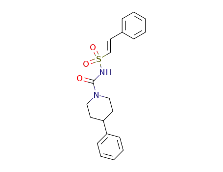 Molecular Structure of 61298-87-1 (1-Piperidinecarboxamide, 4-phenyl-N-[(2-phenylethenyl)sulfonyl]-)