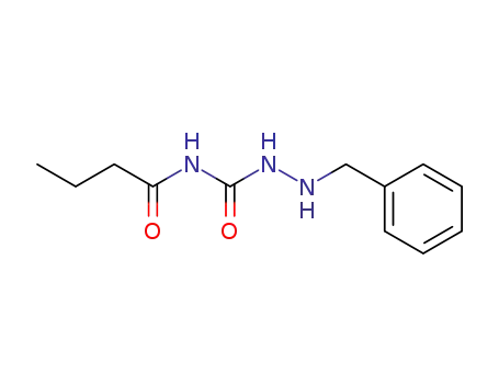 Molecular Structure of 62123-37-9 (Hydrazinecarboxamide, N-(1-oxobutyl)-2-(phenylmethyl)-)