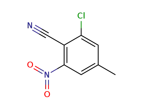 Molecular Structure of 2112-15-4 (Benzonitrile, 2-chloro-4-methyl-6-nitro-)
