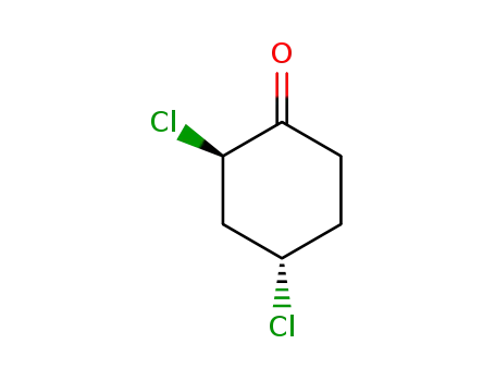 Molecular Structure of 59148-54-8 (Cyclohexanone, 2,4-dichloro-, trans-)