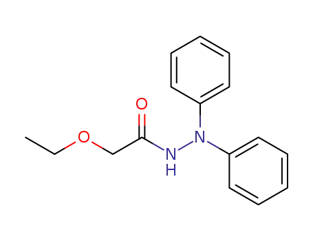 Molecular Structure of 61299-22-7 (Acetic acid, ethoxy-, 2,2-diphenylhydrazide)