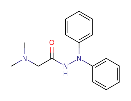 Molecular Structure of 61299-14-7 (Glycine, N,N-dimethyl-, 2,2-diphenylhydrazide)