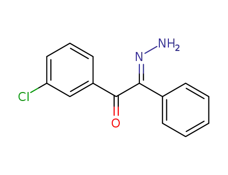 Molecular Structure of 62482-38-6 (Ethanedione, (3-chlorophenyl)phenyl-, 2-hydrazone)