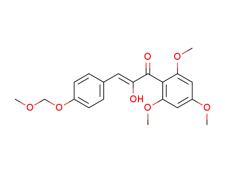 Molecular Structure of 62701-47-7 (2-Propen-1-one,
2-hydroxy-3-[4-(methoxymethoxy)phenyl]-1-(2,4,6-trimethoxyphenyl)-)