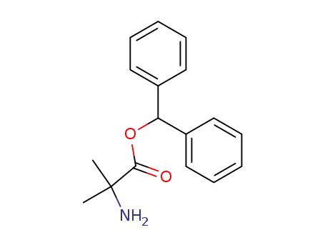 Molecular Structure of 68339-35-5 (Alanine, 2-methyl-, diphenylmethyl ester)