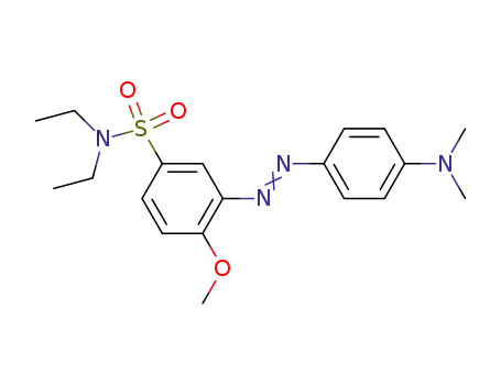 Molecular Structure of 59528-16-4 (Benzenesulfonamide,
3-[[4-(dimethylamino)phenyl]azo]-N,N-diethyl-4-methoxy-)