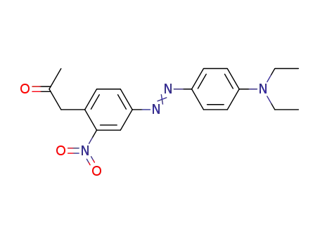 Molecular Structure of 63332-19-4 (2-Propanone, 1-[4-[[4-(diethylamino)phenyl]azo]-2-nitrophenyl]-)