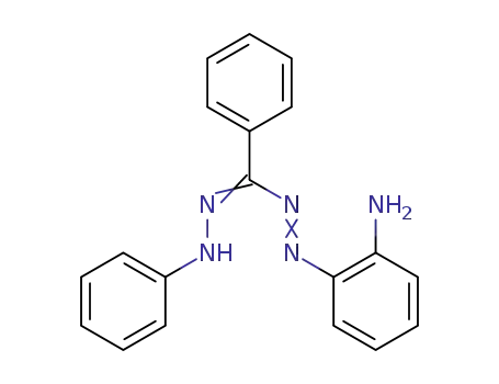 Molecular Structure of 62764-08-3 (Benzenamine, 2-[[phenyl(phenylhydrazono)methyl]azo]-)