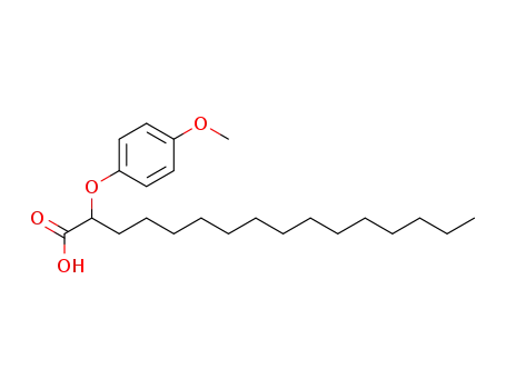 Molecular Structure of 63645-79-4 (Hexadecanoic acid, 2-(4-methoxyphenoxy)-)