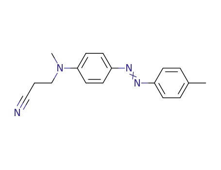 Molecular Structure of 59528-09-5 (Propanenitrile, 3-[methyl[4-[(4-methylphenyl)azo]phenyl]amino]-)