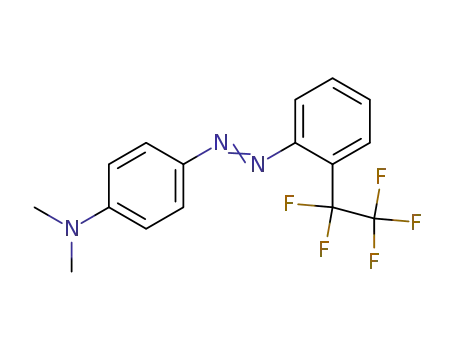 Molecular Structure of 63281-15-2 (Benzenamine, N,N-dimethyl-4-[[2-(pentafluoroethyl)phenyl]azo]-)