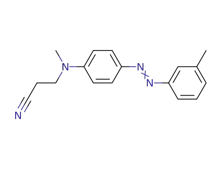 Molecular Structure of 59528-08-4 (Propanenitrile, 3-[methyl[4-[(3-methylphenyl)azo]phenyl]amino]-)