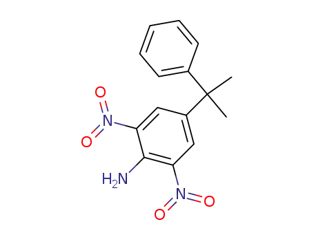 Molecular Structure of 59038-58-3 (Benzenamine, 4-(1-methyl-1-phenylethyl)-2,6-dinitro-)