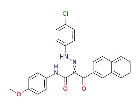 2-Naphthalenepropanamide,
a-[(4-chlorophenyl)hydrazono]-N-(4-methoxyphenyl)-b-oxo-