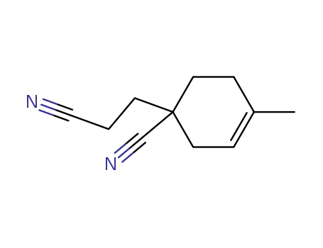 Molecular Structure of 26530-74-5 (3-Cyclohexene-1-propanenitrile, 1-cyano-4-methyl-)