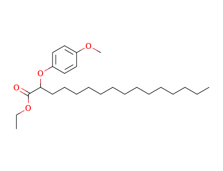 Molecular Structure of 63645-93-2 (Hexadecanoic acid, 2-(4-methoxyphenoxy)-, ethyl ester)