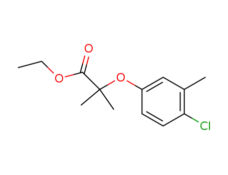 Molecular Structure of 62402-47-5 (Propanoic acid, 2-(4-chloro-3-methylphenoxy)-2-methyl-, ethyl ester)