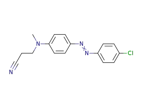 Molecular Structure of 59528-01-7 (Propanenitrile, 3-[[4-[(4-chlorophenyl)azo]phenyl]methylamino]-)