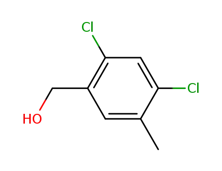 Molecular Structure of 90003-53-5 (Benzenemethanol, 2,4-dichloro-5-methyl-)
