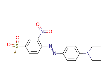 Molecular Structure of 1691-77-6 (Benzenesulfonyl fluoride, 4-[[4-(diethylamino)phenyl]azo]-3-nitro-)