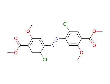 Molecular Structure of 40233-15-6 (Benzoic acid, 4,4'-azobis[5-chloro-2-methoxy-, dimethyl ester)