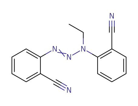 Molecular Structure of 29372-40-5 (Benzonitrile,2,2'-(ethyldiazoamino)di- (8CI))