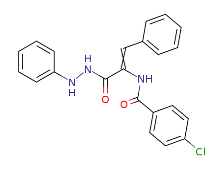 Molecular Structure of 76102-49-3 (2-Propenoic acid, 2-[(4-chlorobenzoyl)amino]-3-phenyl-,
2-phenylhydrazide)