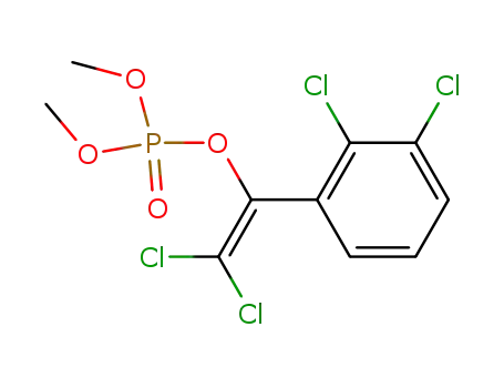 Molecular Structure of 27704-45-6 (Phosphoric acid, 2,2-dichloro-1-(2,3-dichlorophenyl)ethenyl dimethyl
ester)